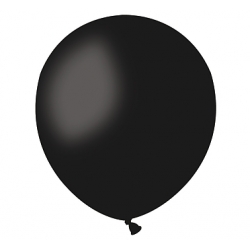 Balony pastelowe Czarne 13 cm 10 szt.